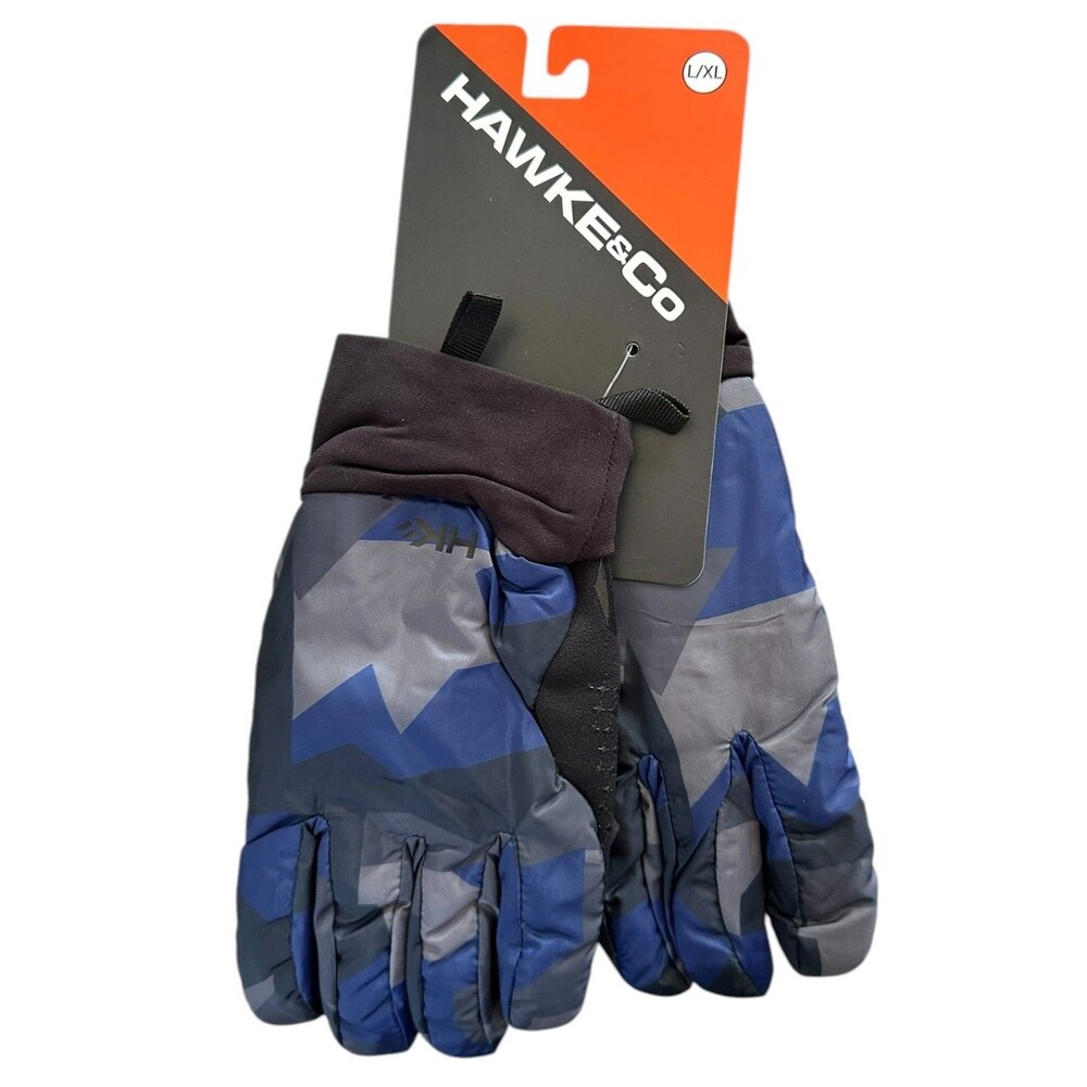 Hawke & Co Men's Winter Gloves Lightweight & Sturdy Size L/XL Fractal Camo